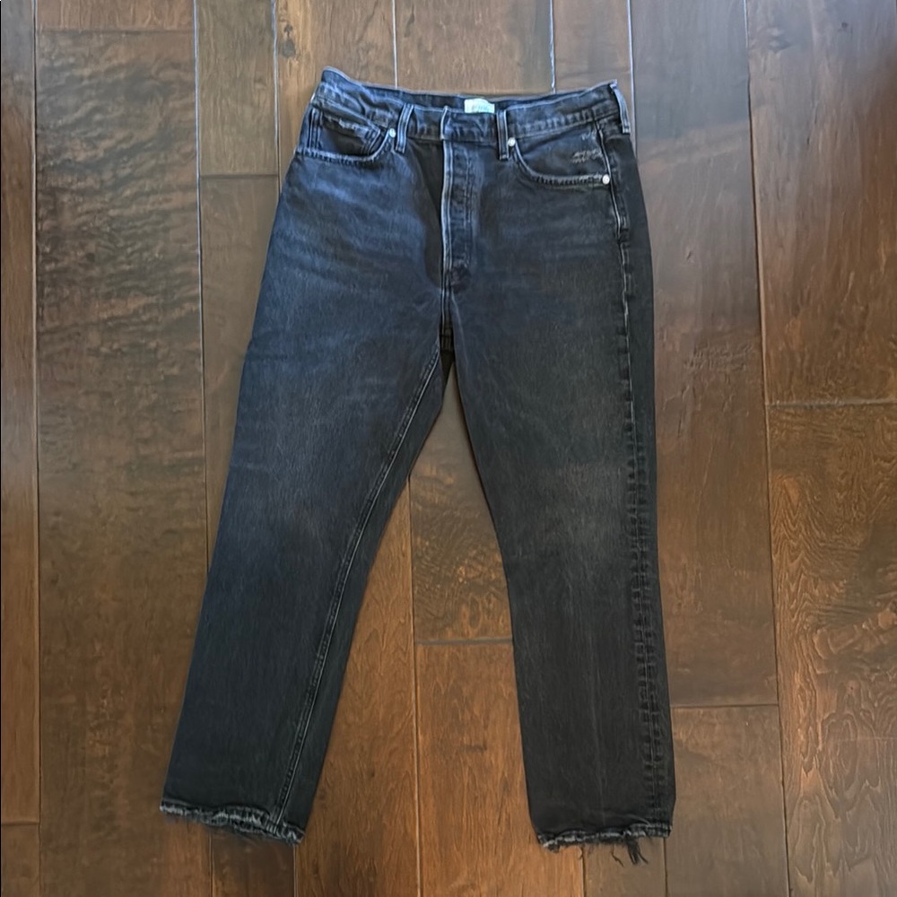 Citizens Of Humanity Faded Black Straight Jeans